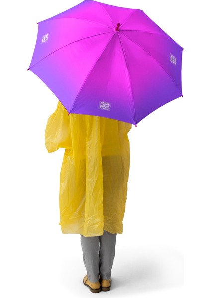 Kids Pembe Mor Renk Geçişli Çocuk Şemsiyesi 12665 fiyatları