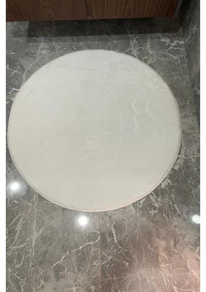 2li Yuvarlak Post Peluş Banyo Paspası Klozet Seti Takımı 80X80 ve 100X100