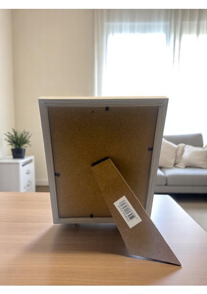 Ciho 15×20 cm Camlı Ahşap Dekoratif Kontrast Beyaz Detaylı Fotoğraf / Anı Çerçevesi indirimleri