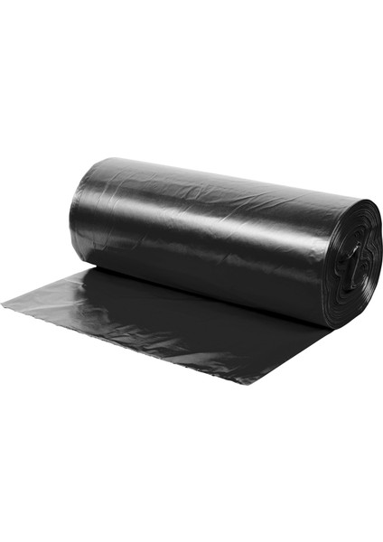 Endüstriyel Jumbo Boy Siyah Çöp Torbası Poşeti - 700 Gr. - 90 Litre - 80 x 110 cm / 10 Adetlik 5 Rulo