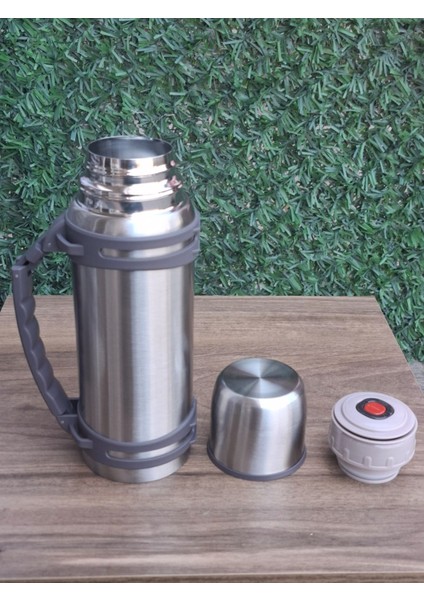 1300 ml Termos SUS-304 Paslanmaz Çelik Bardak Kamp Okul Iş Piknik Çay Kahve Termosu