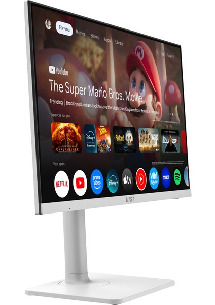 Msı 27 Modern MD272UPSW 3840X2160 (Uhd) 16:9 Flat IPS 60HZ 1ms Adaptıve-Sync Pıvot Beyaz Type-C Monıtor
