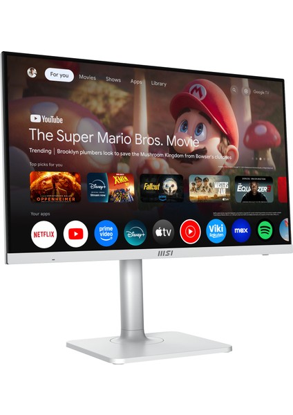 Msı 27 Modern MD272UPSW 3840X2160 (Uhd) 16:9 Flat IPS 60HZ 1ms Adaptıve-Sync Pıvot Beyaz Type-C Monıtor