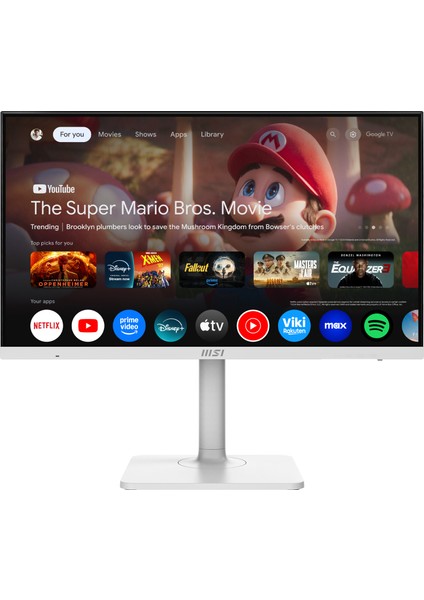 Msı 27 Modern MD272UPSW 3840X2160 (Uhd) 16:9 Flat IPS 60HZ 1ms Adaptıve-Sync Pıvot Beyaz Type-C Monıtor