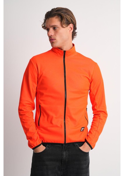 Alexandergardı Dik Yaka Cepli Fermuarlı Sporcu Hırka