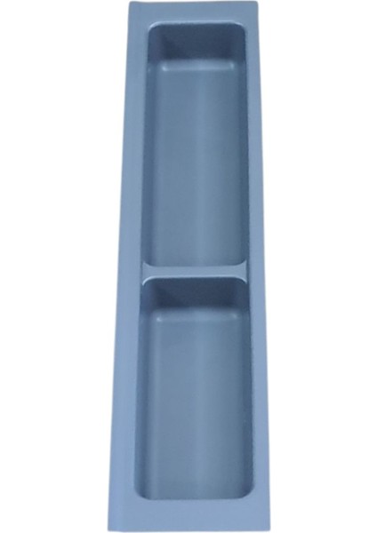 Mutfak Çekmece Içi Kaşıklık Iki Bölmeli Modül 11cm X 48cm Antrasit Gri