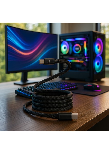Mio SC1000 USB-C 60W Mıknatıslı Hızlı Şarj Kablosu Huawei, Samsung, Oppo, Xiaomi, iPhone-Siyah fiyatları