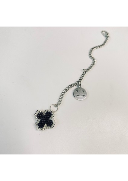 Termos/çanta Charmı Miyuki Yonca Siyah (Tek Charm) fiyatları