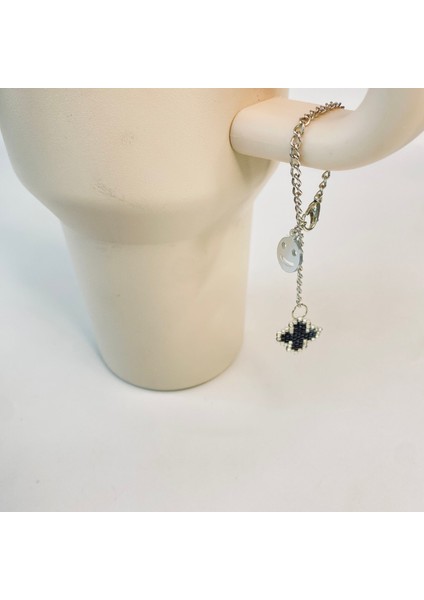 Termos/çanta Charmı Miyuki Yonca Siyah (Tek Charm) modelleri