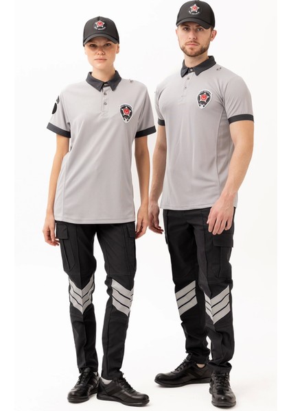 Münih Güvenlik T-Shirt Unisex | Güvenlik Görevlisi Polo Yaka Tişört, Personel Üniforma, Iş Kıyafeti