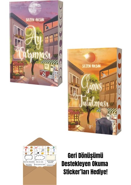 Ay Çarpması + Güneş Tutulması 2 Kitap Set + Okuma Sticker'ları