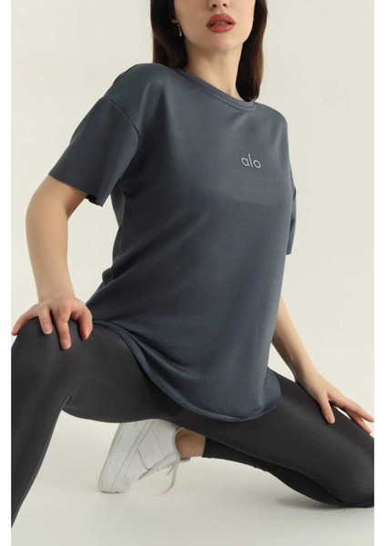 Oversize Kısa Kollu Kadın T-Shirt-Al@ modelleri