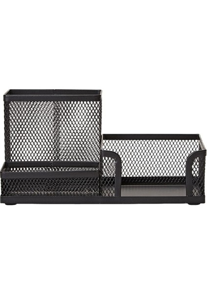 Metal Perfore Masaüstü 3 Gözlü Set Kalemlik Küpnotluk Ataşlık Organizer 9058A fiyatları