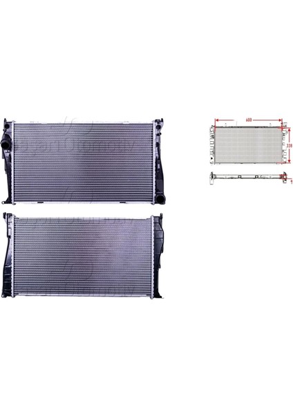 Su Radyatörü – 7547059 Wisco – Bmv X1 E84 1.6ı. 2.0sdrive. E90. E91. E92 3.35ı. Z4 E89 Uyumlu
