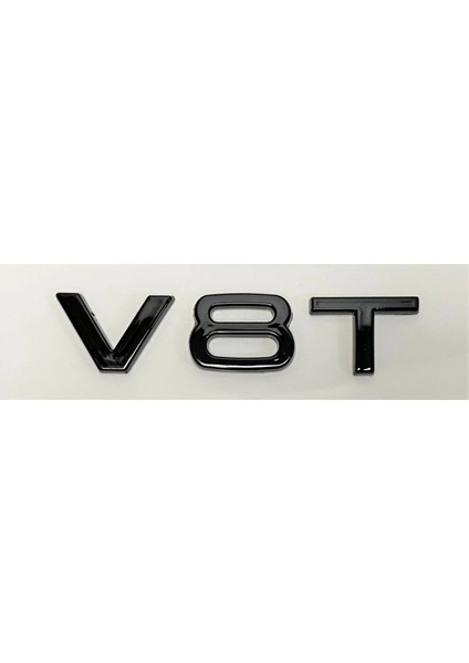 Audi A7 Serisi Uyumlu V8T Piano Black Çamurluk Yazısı 3m 3D Abs modelleri