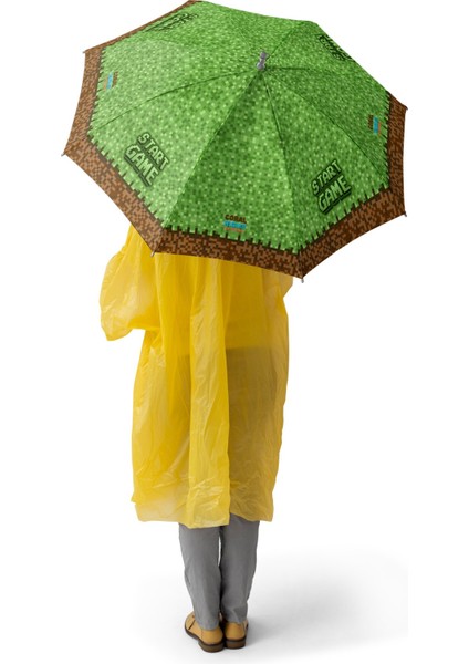Kids Yeşil Kahverengi High Craft Desenli Çocuk Şemsiyesi 12676 fiyatları