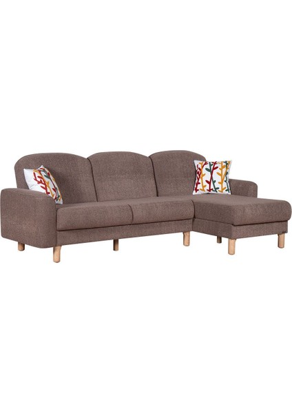 Bohem's Bohem Uzanmalı Köşe, Sağ Sol Kullanılabilen, Yüksek Ayaklı, Kahverengi modelleri