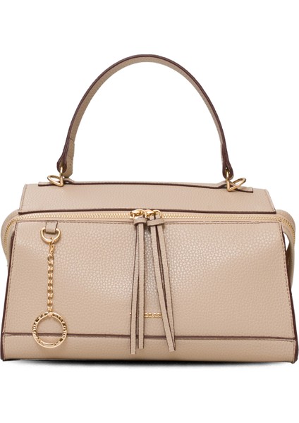 Bej-Bordo U.s. Polo Assn. Kadın Postacı Çantası US25556