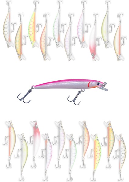 7,5 cm 4,5 gr Rapala Balık Yemi Kurşun Arkası Olta Yem Seti Karbon Çelik Iğne 5 Renk
