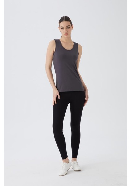 Kolsuz U Yaka Pamuklu Kadın Body T-Shirt 2049- Likralı Vücuda Oturan Body fırsatları
