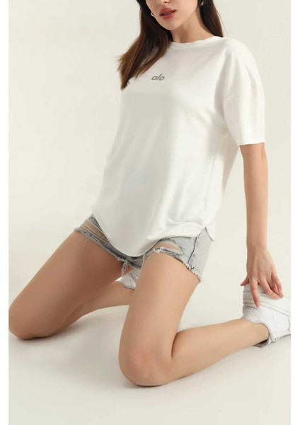 Oversize Kısa Kollu Kadın T-Shirt-Al@ modelleri