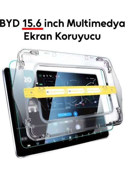 Byd 15.6 Inç Araç Multimedya Ekran Koruyucu Uygulama Aparatlı Zore Premium Temperli Cam fiyatları