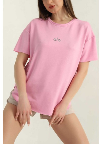 Oversize Kısa Kollu Kadın T-Shirt-Al@ modelleri