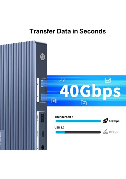 TB4011 11 In 1 Thunderbolt 4, 4K@60Hz Hdmı, 8K@60Hz Dp, 2x Usb3.1, 2x Usb2.0, 2.5g Lan, 3.5mm Audio, Sd/tf Kart Docking Station (Adaptörlü) (AC-TB4011) modelleri