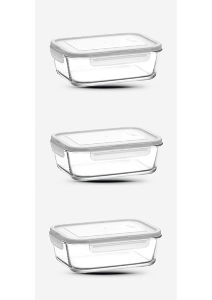 Fresco Saklama Kabı - Lav 3 Lü Çok Amaçlı Erzak Saklama Kabı 1200 Ml.