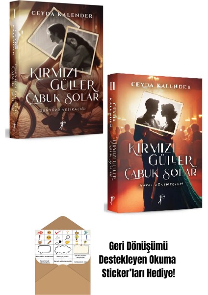 Kırmızı Güller Çabuk Solar 2 Kitap Set + Okuma Sticker'ları