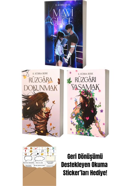 K. Kübra Berk 3 Kitap + Okuma Sticker'ları