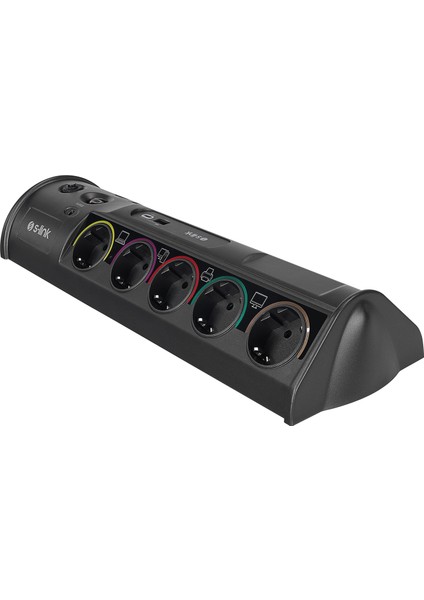 SP10AF 1.8M 1860 Joule 1.5mm 1 Usb 1 TypeC 2.1A/5V 16A 250V 3680W 10'lu Akım Korumalı Priz