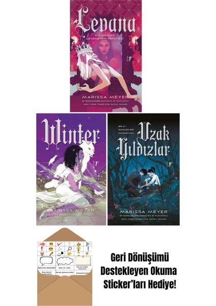 Ay Günlükleri Serisi 4-5-6. Kitaplar Set + Okuma Sticker'ları