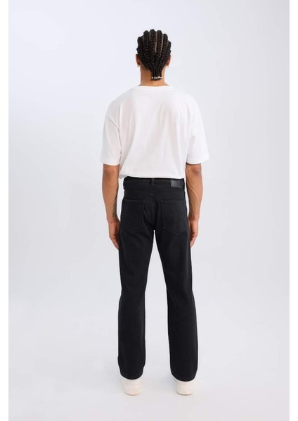 Sergio Regular Fit Normal Kalıp Normal Bel Boru Paça Jean Pantolon Black fırsatları