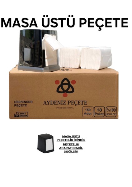 Masaüstü Dispenser Peçete 18 Pkt 150 Li 2700 Ad. Dikkat Z Kat Havlu Peçete Değildir