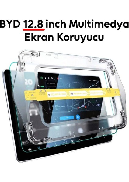 Byd 12.8 Inç Araç Multimedya Ekran Koruyucu Uygulama Aparatlı Zore Premium Temperli Cam Ekran Koruyucu fiyatları