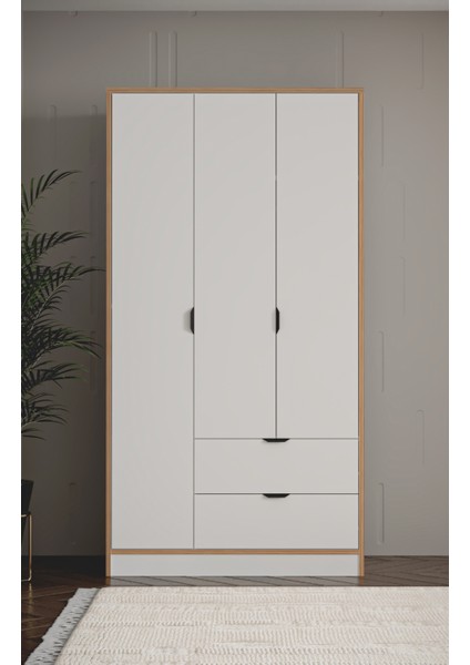 Arden 3 Kapaklı 2 Çekmeceli Dolap