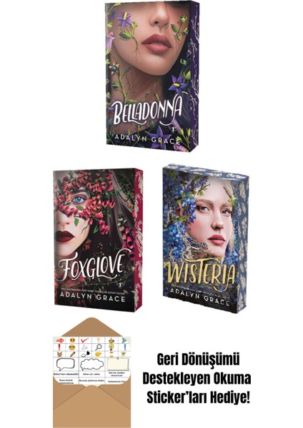 Belladonna Serisi 3 Kitap Set + Okuma Sticker'ları