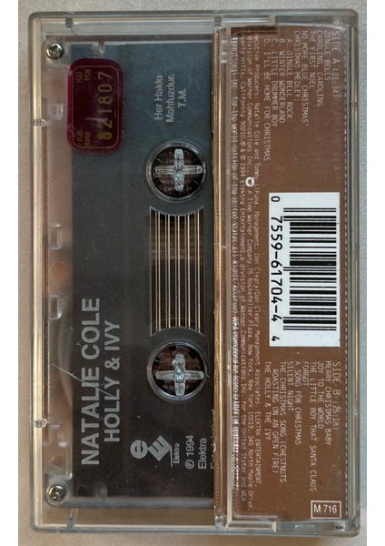 Natalie Cole Holly & Iyv Kaset (Orjnal Dönem Baskı Kaset)