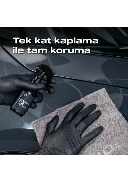 Metalcoat F2 Araç Sprey Nano Seramik Kaplama ve Boya Koruma-1 Yıl Dayanım-50ml-Su,Leke İtici