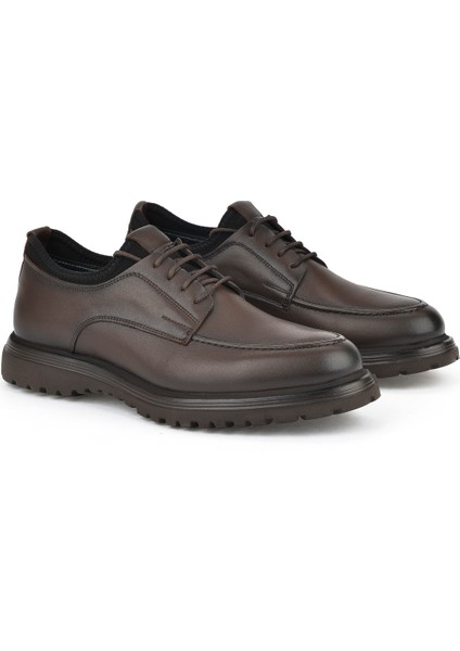 , Erkek Hakiki Deri Ayakkabı 153498Z17331 Kahve fiyatları