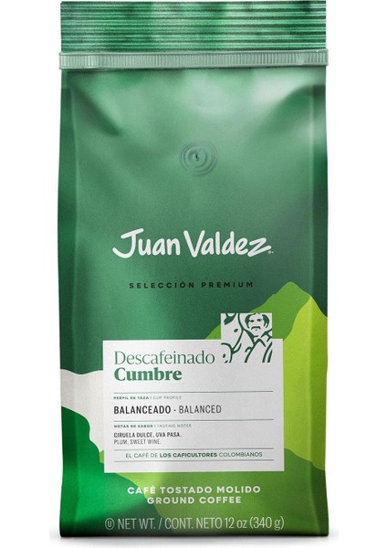 Cumbre Kafeinsiz Öğütülmüş Kahve 340GR
