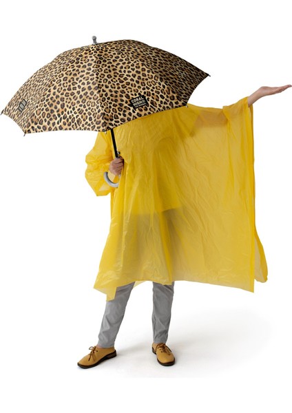 Kids Kahverengi Leopar Desenli Çocuk Şemsiyesi 12670 modelleri