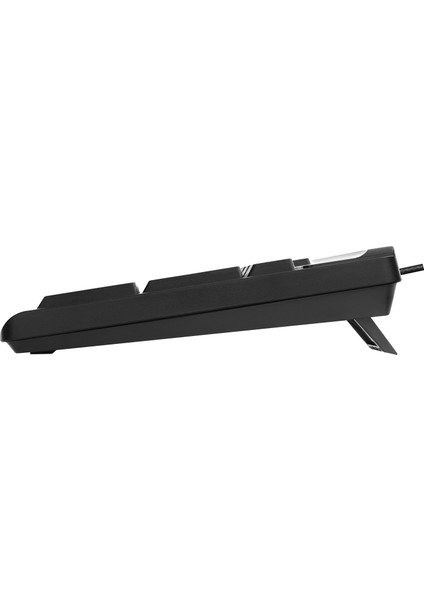 KB-741Q Siyah-Gri USB 2 Metre Bakır Kablolu USB Q Klavye