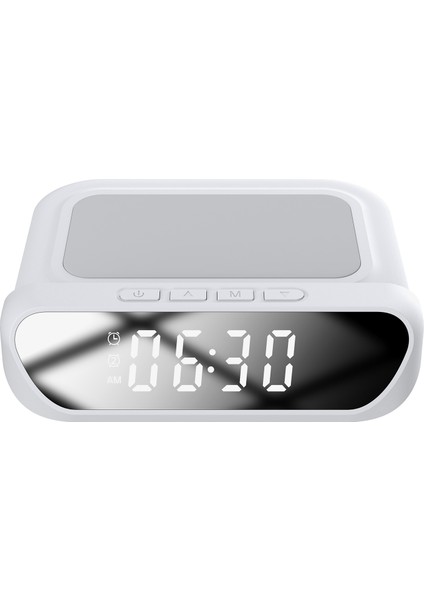 SL-CW18 Telefon Uyumlu 15W LCD Ekran Double Alarmli Beyaz Kablosuz Şarj Cihazı modelleri