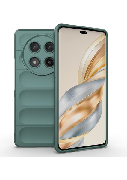 Honor Magic 7 Lite Kılıf Rahat Tutulabilir Yapılı İçi Kadife Kaplamalı Etnik Premium TPU Silikon Kapak