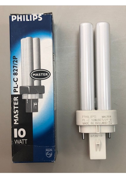 5 Adet Phılıps Plc 10W /827 2p Lamba 600 Lümen 2700 Kelvin Sarı