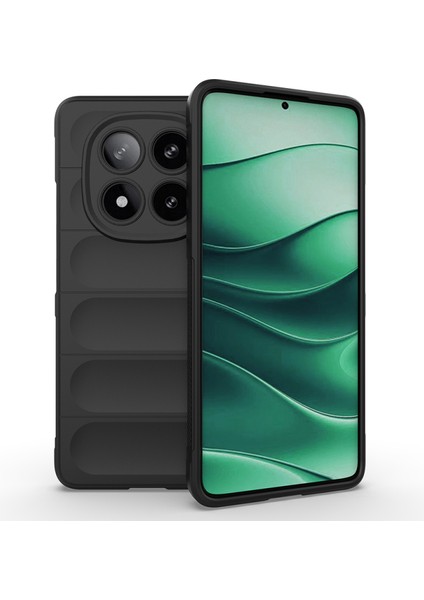 Xiaomi Redmi Note 14 5G Kılıf Rahat Tutulabilir Yapılı İçi Kadife Kaplamalı Etnik Premium TPU Silikon Kapak