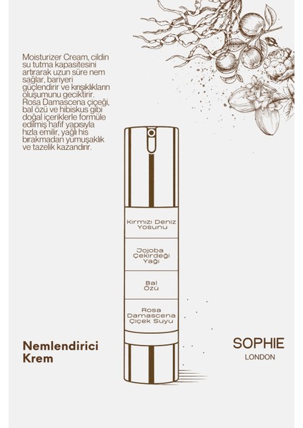 Sophie London Moisturizer Nemlendirici Krem 50 ml