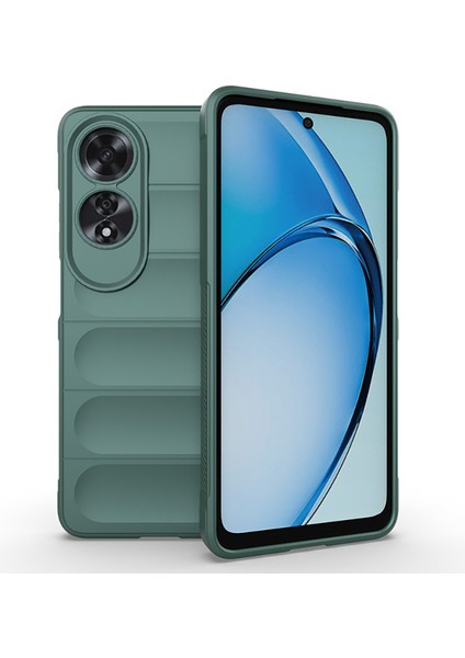 Oppo A60 Kılıf Rahat Tutulabilir Yapılı İçi Kadife Kaplamalı Etnik Premium TPU Silikon Kapak